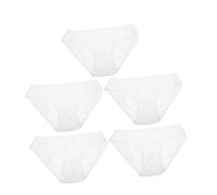HONMEET 5 piezas Ropa Interior Desechable para Hombre Xxl Tejido de Punto Transpirable Cómoda y Elástica Paquete de Unidades para Viajes y Uso Práctico