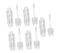 HONMEET 5 Piezas Tubos Vacíos para Brillo de Labios Envases Recargables para Bálsamo Labial Mini Contenedores Transparentes para Brillo y Tinte Labial Perfectos para Diario y