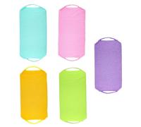 HONMEET 5piezas Toalla De Baño Cepillo De Ducha Exfoliante Cepillo De Espalda Para Limpieza Corporal Para Ducha Con Cordón De Sujeción Luffa Estropajo