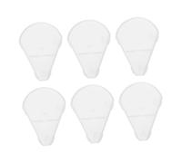 HONMEET 6 piezas Protectores para Brochas de Maquillaje de Cubiertas Plásticas para Pinceles de Resaltador Forma de Abanico Portátiles y Duraderas Protección para Uso Diario y Viajes