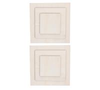 HONMEET 6 Piezas Tablero de Madera Adecuado para Lecciones de Arte en Casa Cuadrado Superficie Lisa que Resiste Deformaciones y Actividades Escolares para Pintura y Manualidades