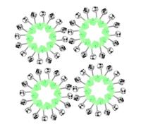 HONMEET 60 Piezas Campanas de Alarma para Caña de Pescar Plásticas con Diseño Arco Doble Campana de Alta Decibel para Alerta de Cebo Clips Resistentes para Pesca al Aire