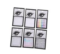 HONMEET 6hojas Pegatinas De Cuerpo y Cara Gemas Brillantes De Joyas Faciales Autoadhesivas Para Maquillaje Decoraciones Para Fiestas y Eventos Diversas Formas y Para Ojos y Piel