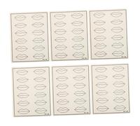 HONMEET 6piezas Peeling de Labios para Práctica Piel Sintética para Practicar Piel Artificial de Suministros de Maquillaje para Microblading Uso Salón de Belleza Artificial