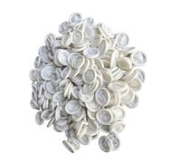 HONMEET 700 piezas Protector de Dedos Desechable Antiestático de Látex Unidades Guantes Flexibles para Manicura Arte de Uñas y Reparación Electrónica Mediano Fácil de Usar