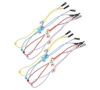 HONMEET 8 Piezas de Correa para Gafas de Silicona Diseño de Unicornio, Cordón Antipérdida Decorativo y Ajustable para Mascarillas y Gafas