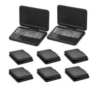 HONMEET 8 Piezas Miniature Foldable Laptop Toys For Realistic Plastic Dollhouse Computers For Interactive Role Play Early Education and Imagination Development