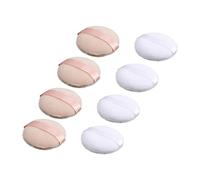 HONMEET 8piezas Borlas De Maquillaje Flocking Para Polvo Suelto Aplicadores De Cosméticos Suaves y Comodidad Para Uso Diario Para Cumpleaños y Días Especiales