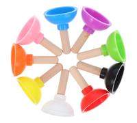 HONMEET 9 Mini Desatascadores de Inodoro de Plástico, Accesorio de Émbolo para Truco, Colores Surtidos, Juguete de Broma Portátil para Ilusionismo, Bromas y Estilo Estilo Aleatorio
