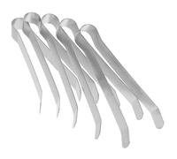 HONMEET Abrazadera de Mecha de Metal de Acero Inoxidable, Clip para Apagar Velas Ligero y Fácil de Almacenar, Pack de 5 Unidades para Uso Seguro Hogar
