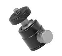 HONMEET Adaptador de Montaje para Cámara 1/4 Cabezal Esférico de Aleación de Aluminio, Soporte de Trípode Mini 360° Giratorio para Fotografía y Proyección, Accesorio Versátil Compacto