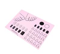 HONMEET Alfombrilla De Práctica De Acrílico Para Diseño De Uñas Mat De Herramienta De Entrenamiento Para Manicuristas y Principiantes Para y Personal