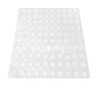 HONMEET Almohadillas Adhesivas Antideslizantes de Silicona Transparente para Armarios y Puertas, 100 Unidades, Mejoran la Seguridad Hogar Lugar de Trabajo para Personas Discapacidad