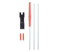 HONMEET Bandera Triangular de Bicicleta Doble Cara, Mástil de Fibra de Vidrio, Alta Visibilidad, Accesorios de Ciclismo Seguros para Bicicleta Infantil, Montaje Sencillo y Color Aleatorio