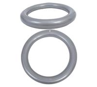 HONMEET Base Antideslizante para Pelota de Yoga 60 Cm, Soporte Reforzado Gris 2 Piezas, Base Estable para Ejercicios de Gimnasio, Silla Pelota para Oficina y Uso Prenatal