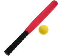 HONMEET Bate de Béisbol Infantil Espuma Segura Roja con Pelota Blanda para Años Juego de Juguetes Deportivos Color Aleatorio