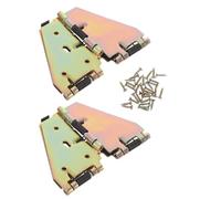 HONMEET Bisagra Abatible para Mesa Comedor Plegable de Hierro Grande con Tornillos Herrajes de Alta Resistencia Soporte Transversal Plegable Accesorios para Muebles Multifuncionales 2