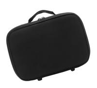 HONMEET Bolso de Viaje para Peluqueros Compartimentos para Tijeras y Máquina Eléctrica, Estuche de Herramientas de Peluquería en Tela Negra, Maletín Portátil para Uso Profesional, 29x28x8