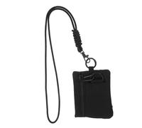 HONMEET Bolso Pequeño Colgante Negro con Cordón Bolsa Multiusos Resistente para Camping Monedero y Cartera para Hombre Almacenamiento Cómodo para Llaves y Tarjetas