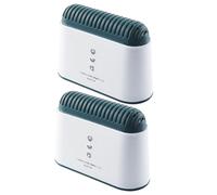 HONMEET Caja De Carbón Activado Para Refrigerador Compacto, 2 Unidades, Material Pp, Desodorante Reutilizable Sin Tóxicos, Adecuado Para Frigorífico y Congelador, Control De Olores Doméstico