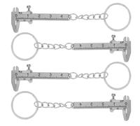 HONMEET Calibrador Vernier de Bolsillo Mini 3D de Acero Inoxidable 4 Unidades Herramienta de Medición para Profesionales y Aficionados