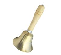 HONMEET Campana de Mano con Mango de Madera Juguete Sonajero para Bebés Estimulador Sensorial con Sonido y Diseño para Desarrollo Motriz y Auditivo