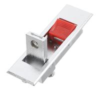 HONMEET Cerradura Eléctrica Industrial con Botón Pulsador y Llave Roja para Armarios y Paneles Eléctricos Bloqueo de Leva para Armario de Distribución y Archivador Reemplazo Seguro para