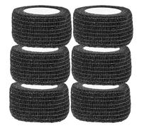 HONMEET Cinta Adhesiva Antideslizante para Patas de Sillas Protectores de Suelo para Muebles Resistente y Silenciosa Color Negro 6 Rollos para Uso Hogar y Oficina