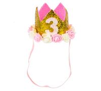 HONMEET Coro De Cumpleaños Para Niño Niña Diadema Infantil Diseño De Número Accesorio Ligero y Cómodo Para Fiestas y Celebraciones De Cumpleaños Para Niñas y Niño Niña