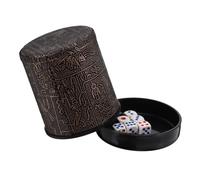 HONMEET Cubilete de Dados de Plástico Abs con Soporte para Dados para Fiestas y Ktv Accesorio Compacto y Ligero para Entretenimiento y Bar para Transporte y Uso en Grupo