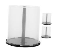 HONMEET Cubo Apilable Para Almacenamiento De Cd y Dvd Transparente, Capacidad 100 Discos, Plástico Pp Resistente, Extraíble, Portátil, Organizador Para Hogar y Oficina, Set De 3 Piezas