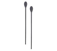 HONMEET Cucharas mezcladoras multiusos de silicona, palillos de doble cabeza para café y leche, 1 par, agitador de bebidas para uso diario Reutilizable