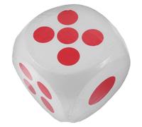 HONMEET Dados de Espuma Jumbo con Bordes Redondeados para Sorteos y Actividades Educativas Dados Gigantes y Portátiles Blanco para Fiestas y Aulas