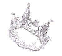 HONMEET Diadema De De Imitación De Tiara Para Boda Tiara Real Para Niñas Tiara De Plata Para Tiara Enjoyada Coronas Antiguas Reina Venda