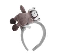 HONMEET Diadema de Mapache Peluda para Niñas y Mujeres, Accesorio de Tela Orejas de Animal, Adecuado para Cosplay y Sesiones de Fotos Divertidas