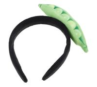 HONMEET Diadema de Tela Diseño de Guisantes Verdes y Frutas, Accesorio Adorable el Cabello, Adecuado para Lavado Facial y Transmisión en Directo