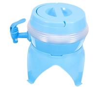 HONMEET Dispensador De Bebidas Deportivo Plegable Con Grifo y Base, Plástico Seguro, 3.5l, Azul, Portátil Para Camping, Senderismo y Uso Al Aire Libre