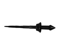 HONMEET Espada de Esgrima Retráctil de TPR Negra, Resistente a Roturas y Fácil de Sostener, Adecuado para Juegos de Esgrima y Fiestas de Cumpleaños
