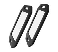 HONMEET Espejo De Mano para Peluquería Rectangular con Mango Doble Espejo Barbero De Alta Definición Giratorio Y Ajustable para Corte De Cabello Accesorios De Barbero 2 Piezas