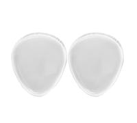 HONMEET Esponjas De Maquillaje Para Base De Silicona Transparentes 2 Unidades Tamaño Grande 5,5x6,2x0,8 Cm Uso Húmedo Reutilizables Para Rostro y Viaje