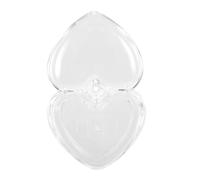 HONMEET Estuche Vacío Forma De Corazón Para Maquillaje, Mini Bandeja De Polvos Sueltos Transparente, Contenedor Compacto Portátil Para Colorete y Sombras De Ojos, Adecuado Para Retoques Diarios