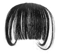 HONMEET Extensiones de Cabello Clip 2 Piezas Flequillo Falso Natural Patillas para Mujer Postizo Invisible para Uso Diario y Fiestas Color Natural