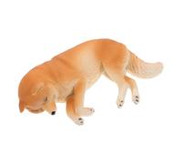 HONMEET Figuras de Perro Shiba Inu Realistas Plástico Sólido Juguete Educativo para Adorno Decorativo para Aprendizaje y Colección Modelo de Cachorro Dormido de Alta Precisión