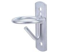 HONMEET Gancho para Cubo de Agua Organización de Establos y Remolques Hierro Plata con Tornillos para Caballos
