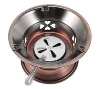 HONMEET Hornillo de Alcohol Portátil de Acero Inoxidable Soporte Estufa de Alcohol Metálica para Camping Resistente al Desgaste y Uso Exteriores