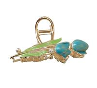 HONMEET Horquilla De Flor Tulipán De Perlas Antideslizante Para Mujer Accesorios Elegantes Para Cabello Para Peinados Chic y Uso Diario