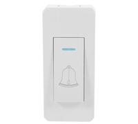 HONMEET Interruptor de timbre para puertas botón de salida de superficie PC blanco para puerta trasera y armario junto a la cama en el hogar