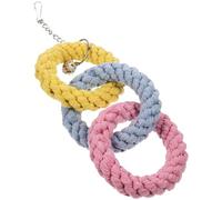 HONMEET Juguete de Escalada para Mascotas Pequeñas y Aves, Anillo Colgante de Cuerda de Tela Resistente para Jugar y Trepar en Jaulas, Fomenta Ejercicio y Es Resistente a Color Aleatorio