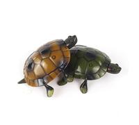 HONMEET Juguete Tortuga Control Remoto Eléctrico con Ojos Luminosos Movimiento Realista Canales Plástico Duradero Regalo Educativo para Color Verde sin Batería