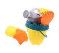 HONMEET Juguetes de Playa para Cubo Pala y Carretilla Diseño de Castillo de Arena Colores Brillantes para Verano Arena y Piscina